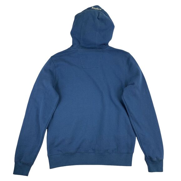Nautica Mens J-Class Logo Pullover Hoodie Blue XS - Picture 3 of 4